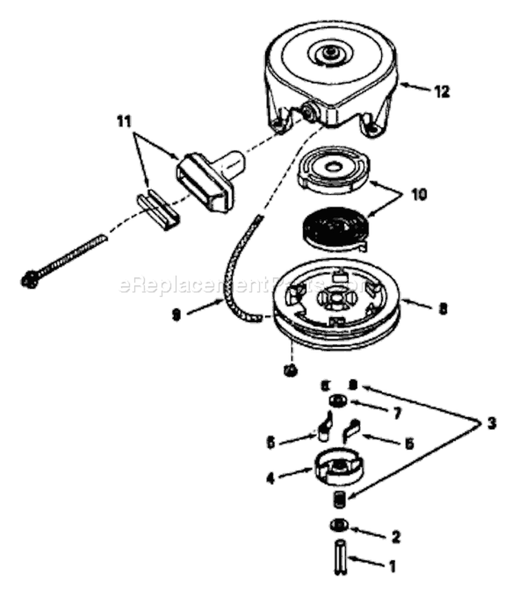 Page E Diagram and Parts List for 9116-0  Briggs and Stratton Generator
